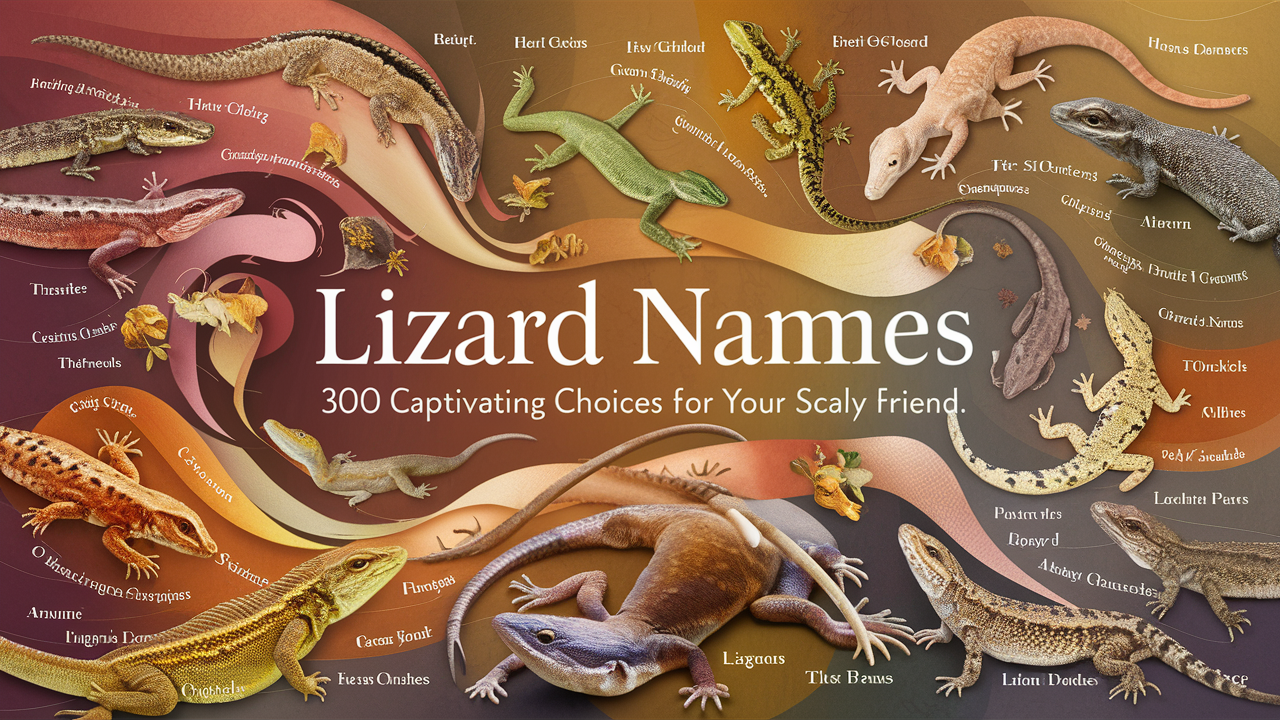 Lizard Names for Your Scaly Friend